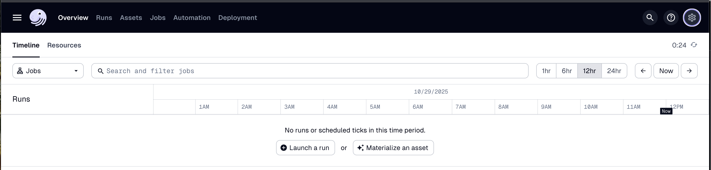 Dagster UI overview